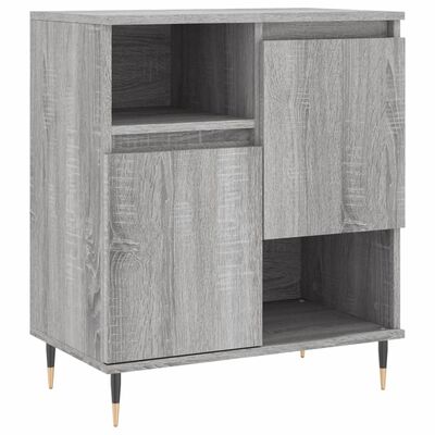 vidaXL Buffets 2 pcs sonoma gris bois d'ingénierie