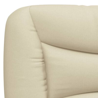 vidaXL Coussin de tête de lit crème 80 cm tissu