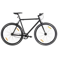 vidaXL Vélo à pignon fixe noir 700c 51 cm