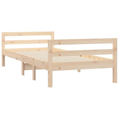 vidaXL Cadre de lit sans matelas 90x200 cm bois de pin massif