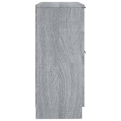 vidaXL Buffets 2 pcs Sonoma gris 30x30x70 cm Bois d'ingénierie