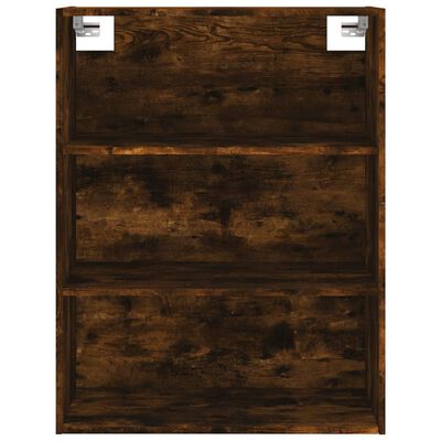 vidaXL Buffet haut Chêne fumé 69,5x34x180 cm Bois d'ingénierie