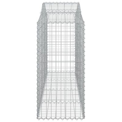 vidaXL Paniers à gabions arqués 10 pcs 200x50x100/120 cm fer galvanisé