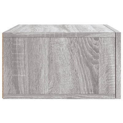 vidaXL Tables de chevet murales 2 pcs sonoma gris 35x35x20 cm