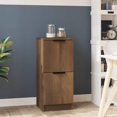 vidaXL Buffet Chêne marron 30x30x70 cm Bois d'ingénierie