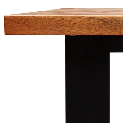 vidaXL Table à manger 200x90x75 cm bois d'acacia solide à bord vif