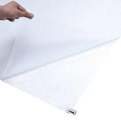 vidaXL Film de fenêtre statique dépoli gris transparent 90x2000 cm PVC