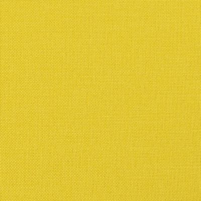 vidaXL Canapé à 3 places avec repose-pieds Jaune clair 180 cm Tissu