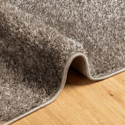 vidaXL Tapis ISTAN à poils longs aspect brillant gris 140x200 cm