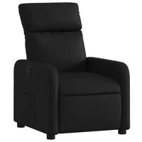 vidaXL Fauteuil inclinable Noir Similicuir