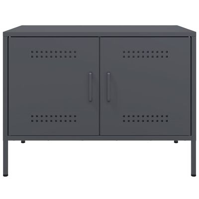 vidaXL Meuble TV anthracite 68x39x50,5 cm acier