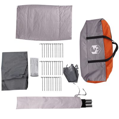 vidaXL Tente de camping en forme de A 2 personnes gris imperméable