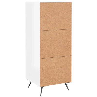 vidaXL Buffet Blanc brillant 34,5x34x90 cm Bois d'ingénierie