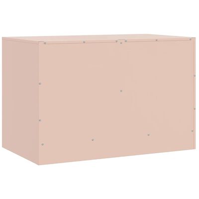 vidaXL Meuble TV rose 67x39x44 cm acier