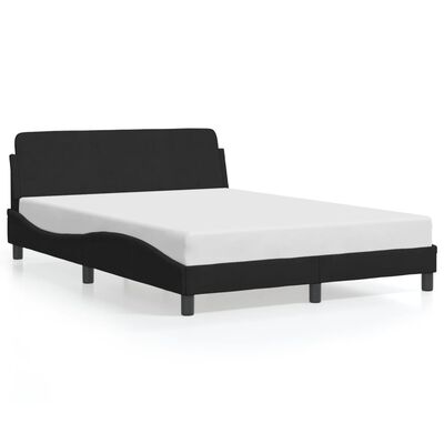 vidaXL Cadre de lit sans matelas noir 120x200 cm velours