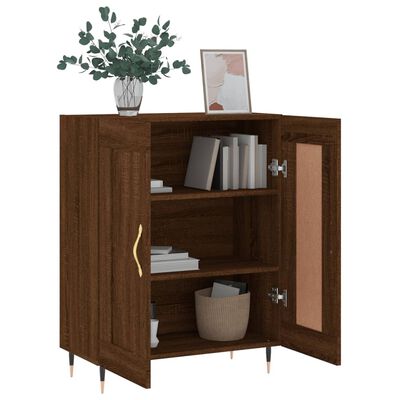 vidaXL Buffet chêne marron 69,5x34x90 cm bois d'ingénierie