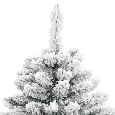 vidaXL Sapin de Noël artificiel à charnières avec neige floquée 120 cm