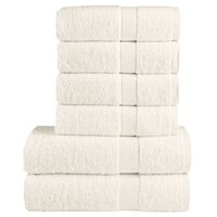 vidaXL Ensemble de serviettes de qualité supérieure 6 pcs 100% coton