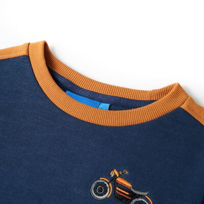 Sweatshirt pour enfants bleu indigo 104