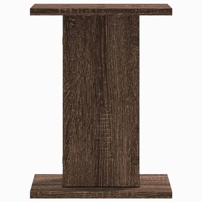 vidaXL Supports pour plantes 2 pcs chêne marron bois d'ingénierie