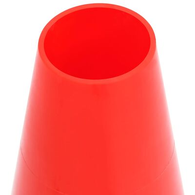 vidaXL Cônes de signalisation réfléchissants 4 pcs Rouge et blanc 50cm