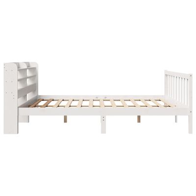 vidaXL Cadre de lit sans matelas blanc 180x200 cm bois massif de pin