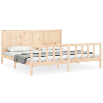 vidaXL Cadre de lit sans matelas bois massif de pin