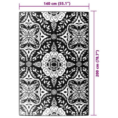 vidaXL Tapis d'extérieur rose 140x200 cm PP