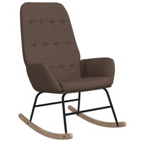 vidaXL Chaise à bascule Taupe Tissu