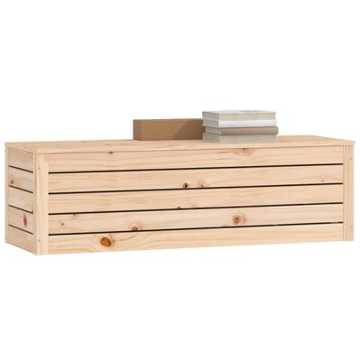 vidaXL Boîte de rangement 109x36,5x33 cm Bois massif de pin