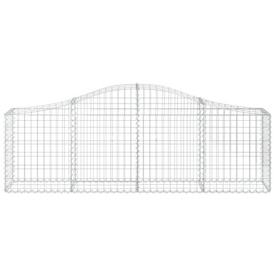 vidaXL Paniers à gabions arqués 9 pcs 200x30x60/80 cm Fer galvanisé