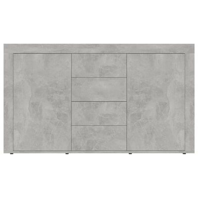 vidaXL Buffet Gris béton 120x36x69 cm Bois d’ingénierie