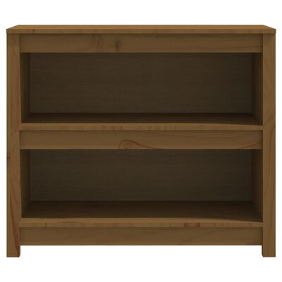 vidaXL Bibliothèque Marron miel 80x35x68 cm Bois de pin massif