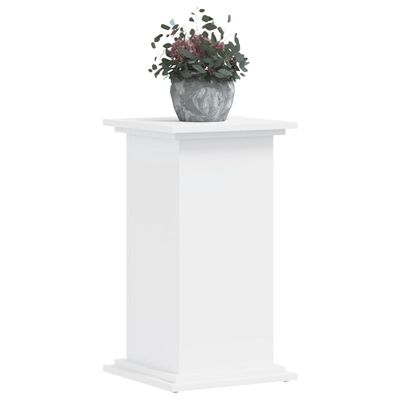 vidaXL Support pour plantes blanc 33x33x60 cm bois d'ingénierie