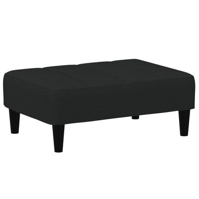 vidaXL Repose-pied noir 77x55x31 cm velours