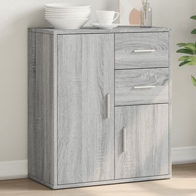 vidaXL Buffet sonoma gris 60x31x70 cm bois d'ingénierie