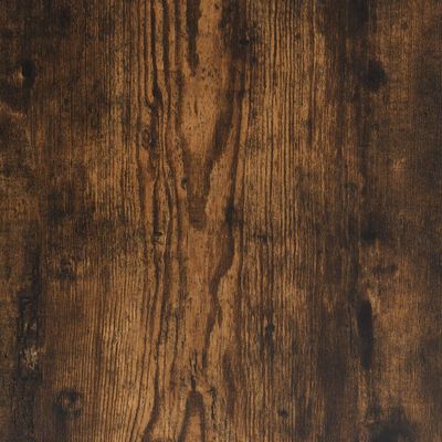 vidaXL Cadre de lit chêne fumé 90x190 cm bois d'ingénierie