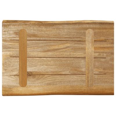 vidaXL Dessus de table bord vivant 60x40x3,8 cm bois de manguier brut