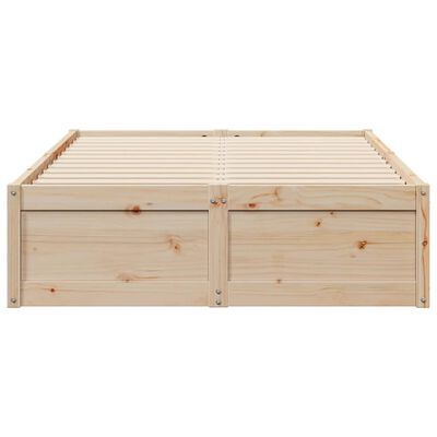 vidaXL Cadre de lit sans matelas 120x200 cm bois de pin massif