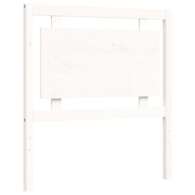 vidaXL Cadre de lit sans matelas blanc 90x200 cm bois de pin massif