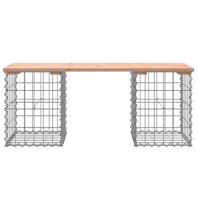 vidaXL Banc de jardin design gabion 103x31x42cm bois massif de douglas