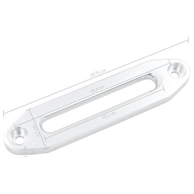 vidaXL Guide-câble Argenté 254 mm Aluminium pour treuil