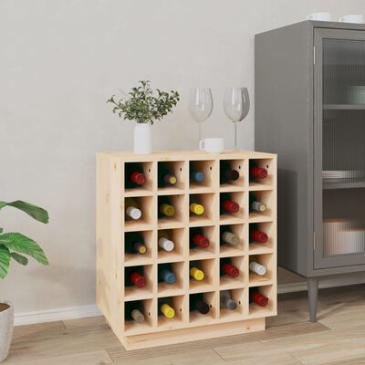 vidaXL Armoire à vin 55,5x34x61 cm Bois de pin massif