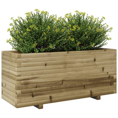 vidaXL Jardinière 110x40x49,5 cm bois de pin imprégné