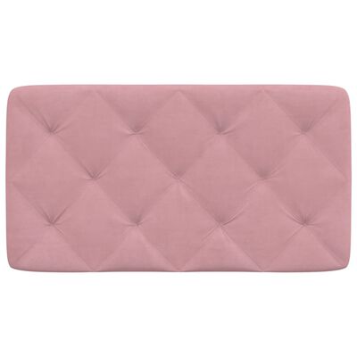 vidaXL Coussin de tête de lit rose 80 cm velours