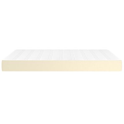 vidaXL Matelas de lit à ressorts ensachés Crème 140x200x20 cm