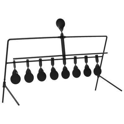 vidaXL Cible de tir avec réinitialisation automatique et 8+1 cibles