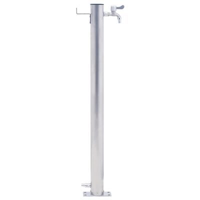 vidaXL Colonne à eau de jardin 60 cm acier inoxydable rond