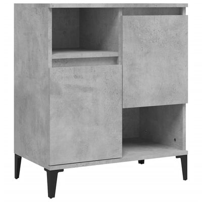 vidaXL Buffets 3 pcs gris béton 60x35x70 cm bois d'ingénierie