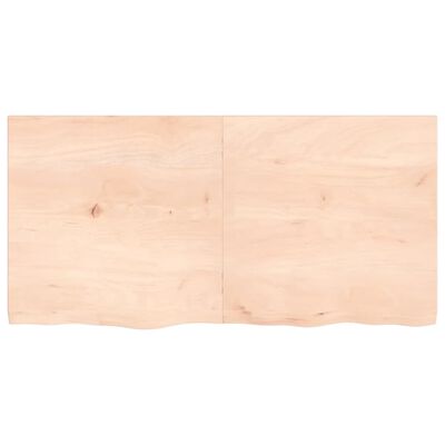 vidaXL Dessus de table 120x60x(2-4) cm bois de chêne massif non traité